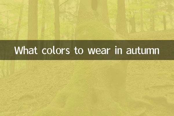 가을에는 어떤 색을 입을까?