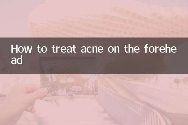 How to treat acne on the forehead