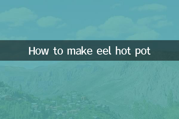Wie man einen Aal-Hot Pot macht