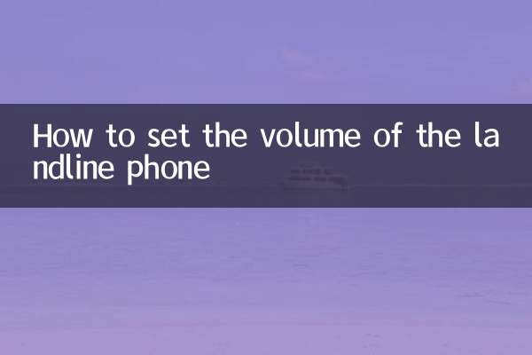 How to set the volume of the landline phone