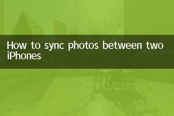 How to sync photos between two iPhones