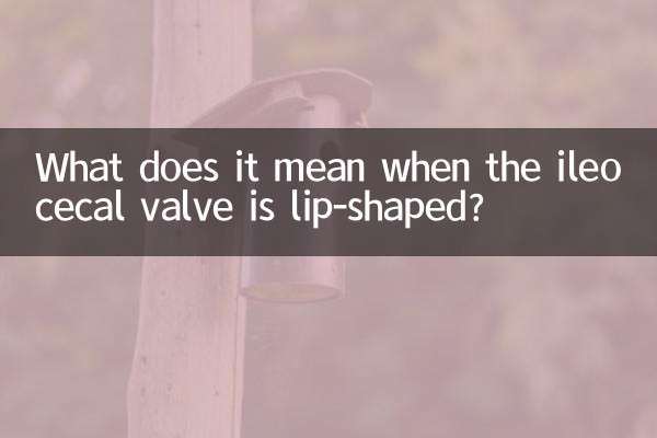 इसका क्या मतलब है जब इलियोसेकल वाल्व होंठ के आकार का होता है?