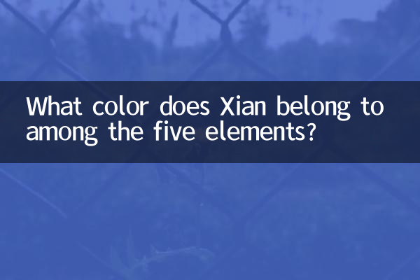 A che colore appartiene Xian nei cinque elementi?