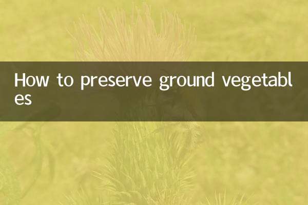 Comment conserver les légumes moulus