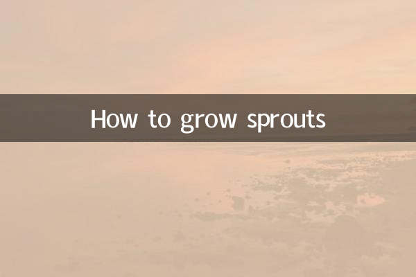 Como cultivar brotos