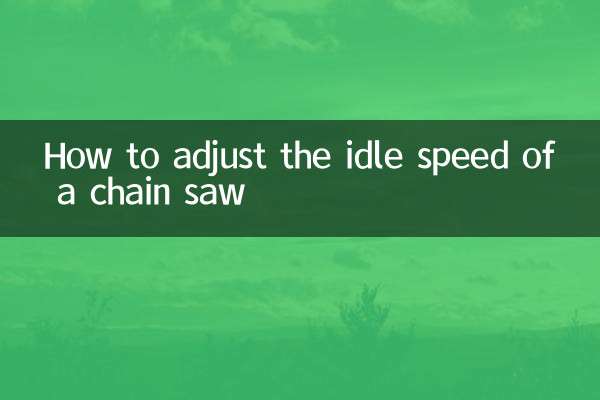 So stellen Sie die Leerlaufdrehzahl einer Kettensäge ein