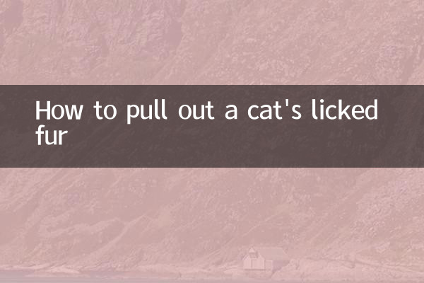 Como arrancar o pelo lambido de um gato