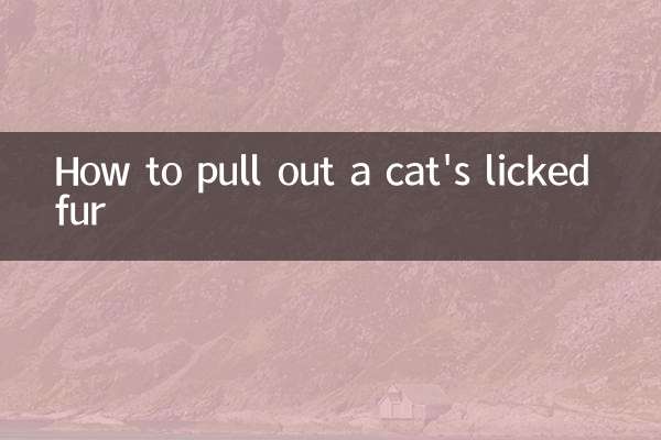 Como arrancar o pelo lambido de um gato