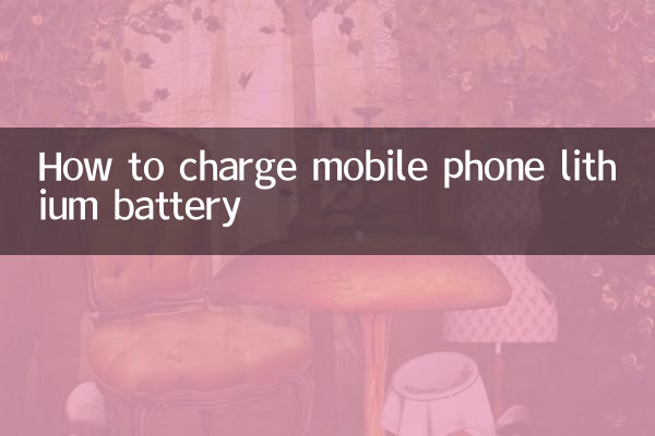 手机锂电池怎么充电