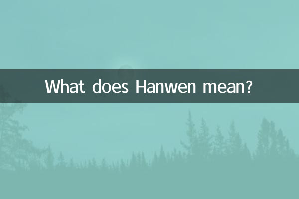 ハンウェンとはどういう意味ですか?