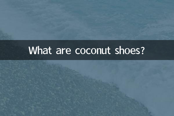 What are coconut shoes?