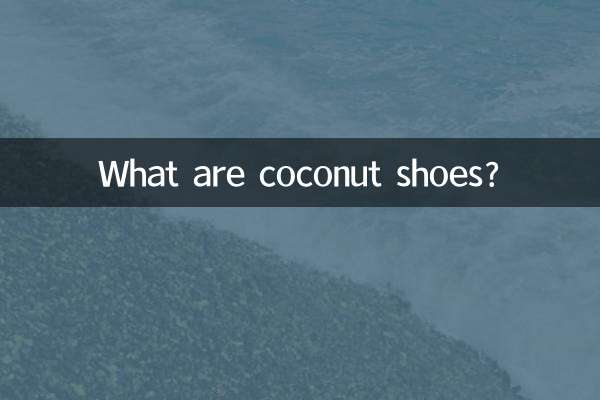 What are coconut shoes?