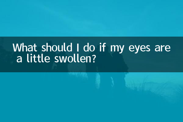 আমার চোখ একটু ফুলে গেলে কি করব?