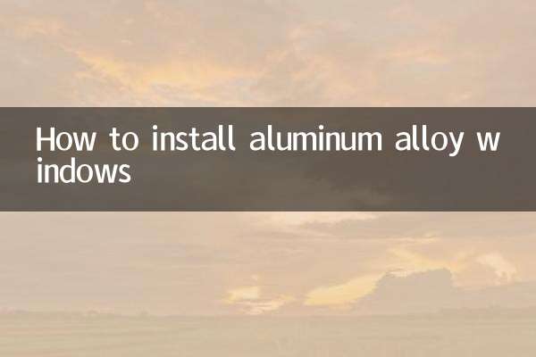 Come installare finestre in lega di alluminio