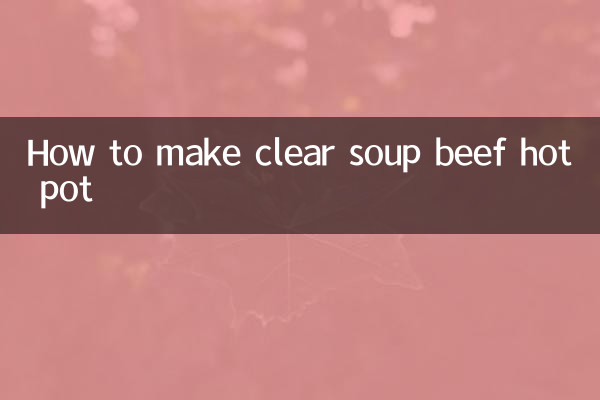 طرز تهیه هات دیگ سوپ بیف شفاف