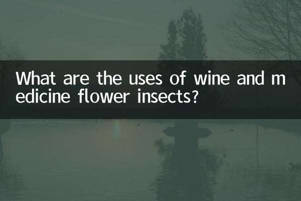 ¿Cuáles son los usos del vino y los insectos de las flores medicinales?