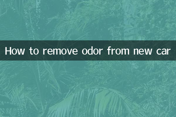 新車の臭いを消す方法