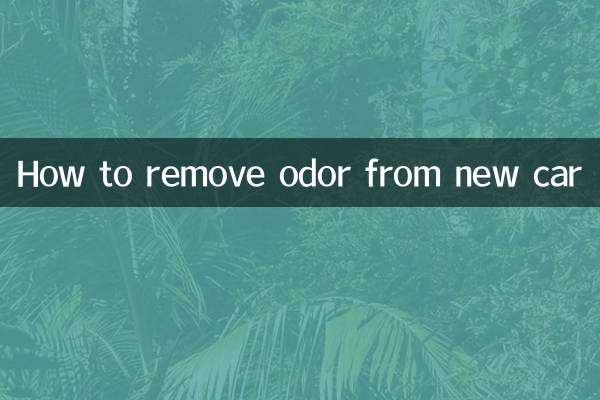 新車の臭いを消す方法