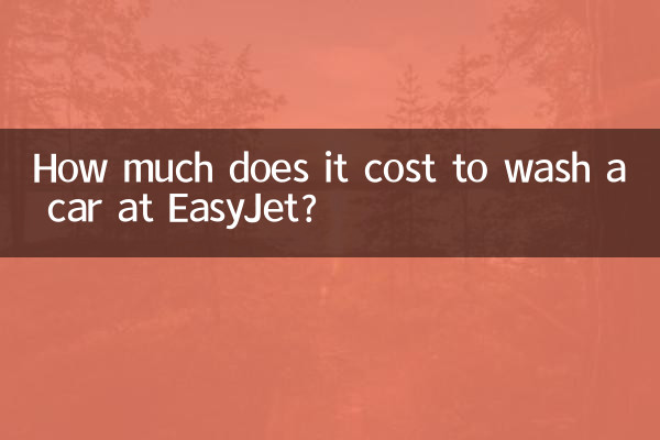 How much does it cost to wash a car at EasyJet?