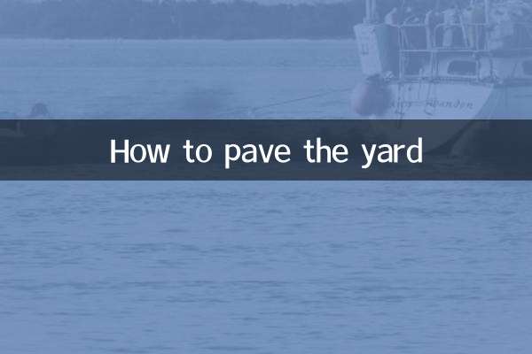 How to pave the yard