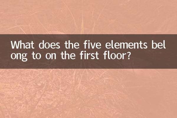 What does the five elements belong to on the first floor?