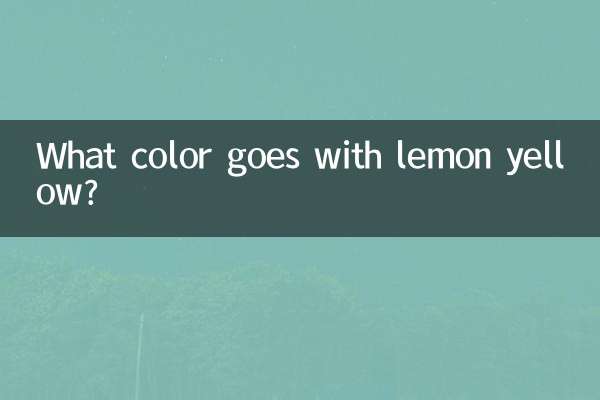 What color goes with lemon yellow?