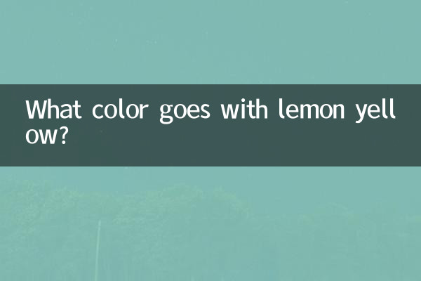 What color goes with lemon yellow?