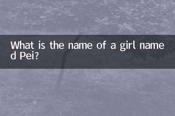 Как зовут девочку по имени Пей?