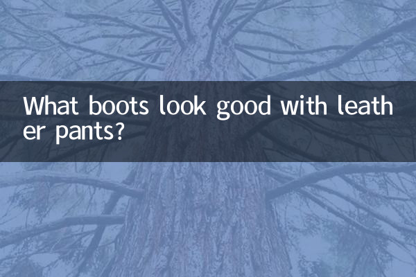 Que botas ficam bem com calças de couro?