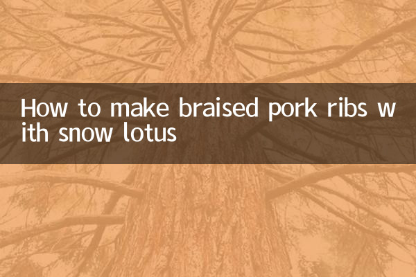 눈연꽃으로 돼지갈비찜 만드는 법