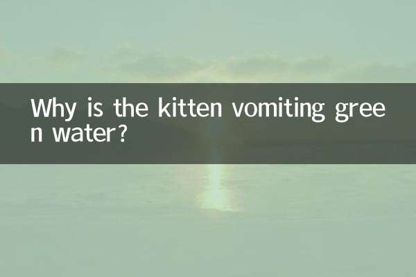 小貓吐綠水怎麼回事