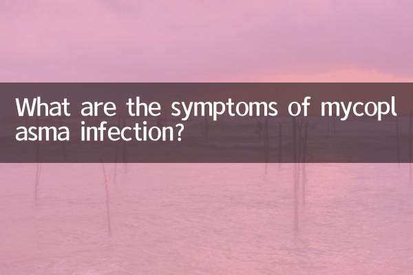 مائکوپلاسما انفیکشن کی علامات کیا ہیں؟