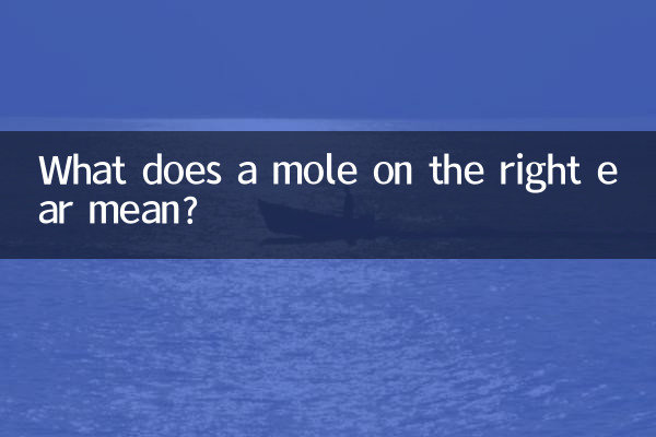 Was bedeutet ein Muttermal am rechten Ohr?