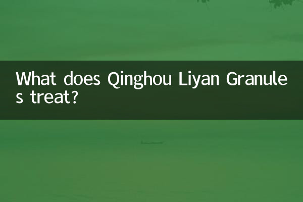 O que os grânulos Qinghou Liyan tratam?