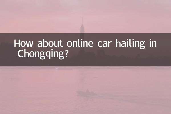 How about online car hailing in Chongqing?