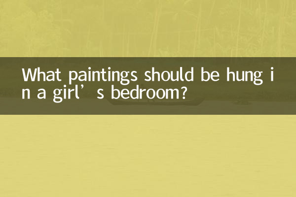 Welche Bilder sollten im Schlafzimmer eines Mädchens aufgehängt werden?