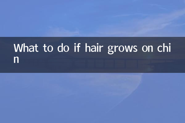 Que faire si les poils poussent sur le menton