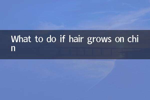 Que faire si les poils poussent sur le menton