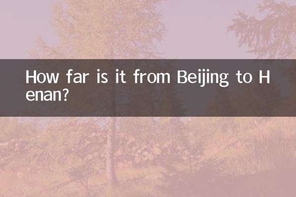 Qual a distância entre Pequim e Henan?