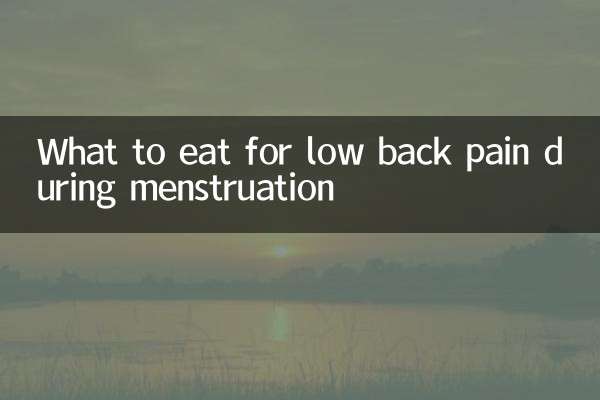 Was man bei Rückenschmerzen während der Menstruation essen sollte
