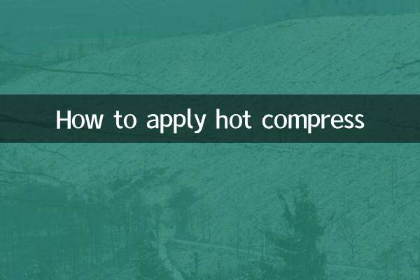 Como aplicar compressa quente