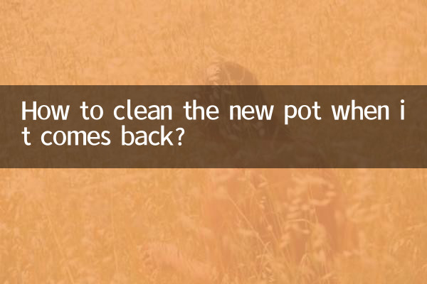 كيف تنظف الوعاء الجديد عندما يعود؟