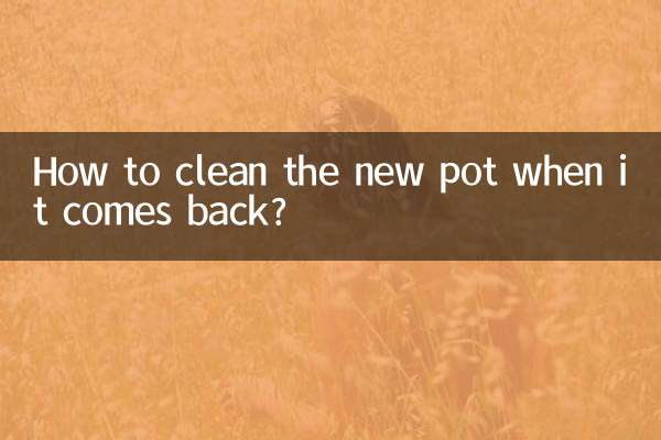 كيف تنظف الوعاء الجديد عندما يعود؟