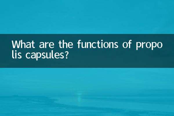 What are the functions of propolis capsules?