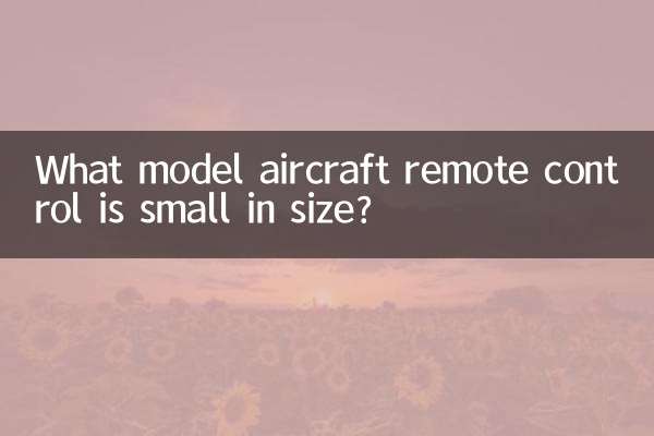 크기가 작은 항공기 리모컨 모델은 무엇입니까?