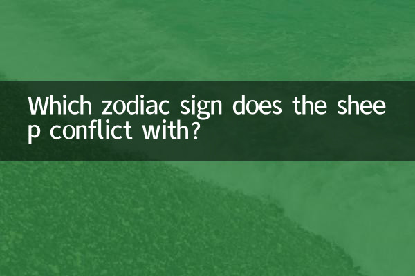 Which zodiac sign does the sheep conflict with?