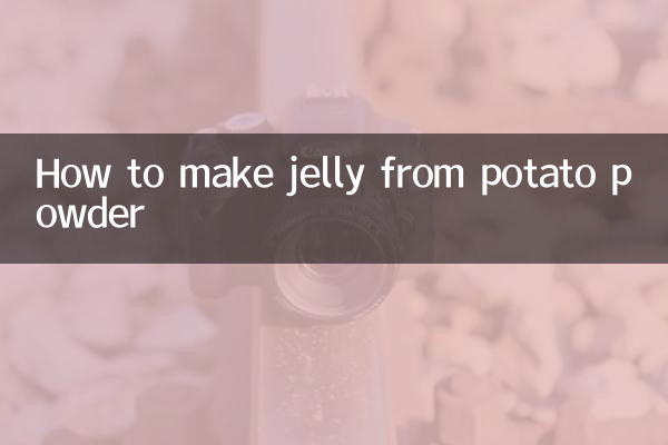 Wie man aus Kartoffelpulver Gelee macht