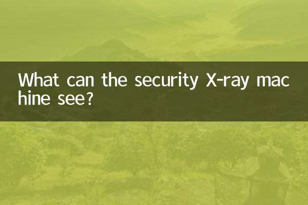 سیکیورٹی ایکس رے مشین کیا دیکھ سکتی ہے؟