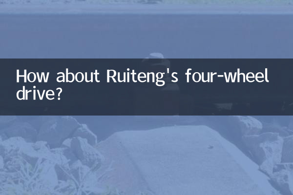 ¿Qué tal la tracción a las cuatro ruedas de Ruiteng?