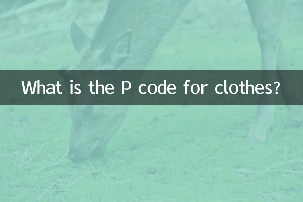 کپڑوں کے لئے پی کوڈ کیا ہے؟